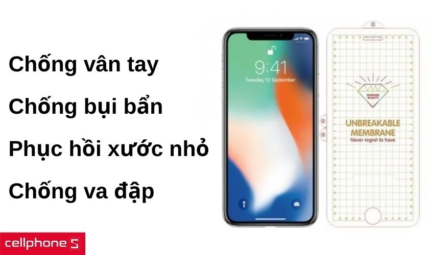Chống bám vân tay, bụi bẩn và chống nước tốt