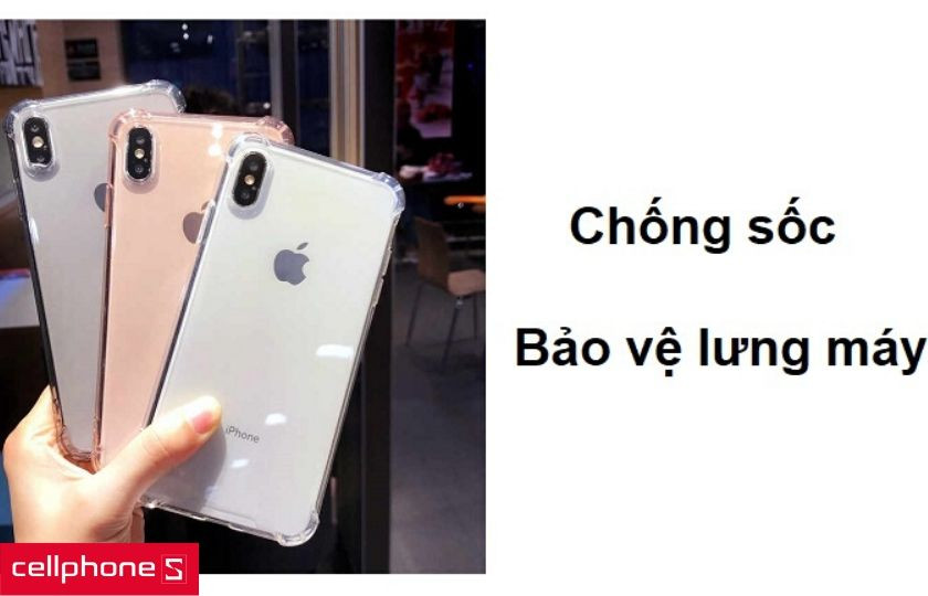 Khả năng chống va đập tốt và không gây ảnh hưởng lưng máy