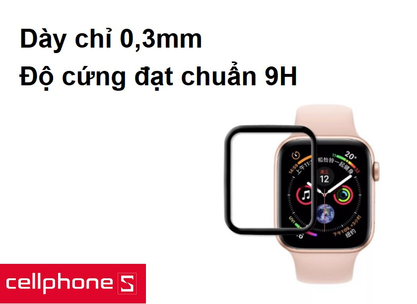 Dày chỉ 0,3mm, độ cứng đạt chuẩn 9H