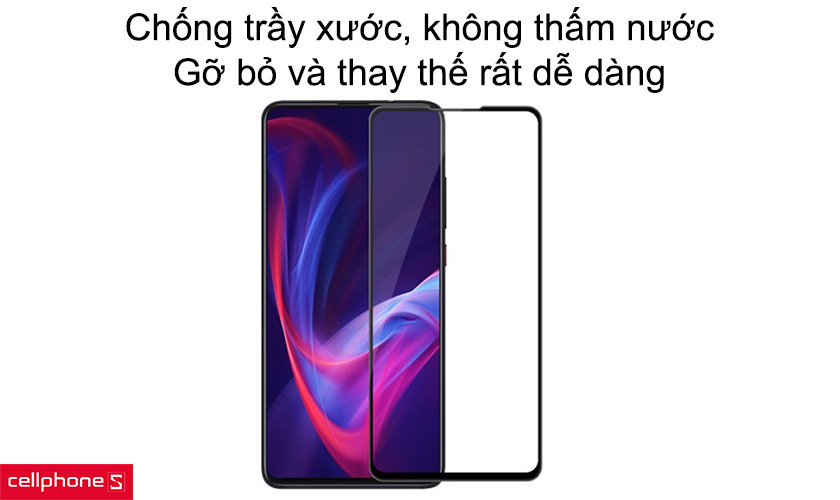 Chống trầy xước, không thấm nước, gỡ bỏ và thay thế rất dễ dàng