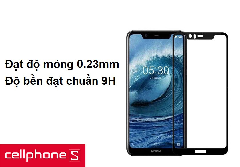 Đạt độ mỏng 0.23mm, độ bền đạt chuẩn 9H