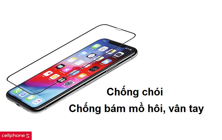 Nhựa cứng trơn chống bám vân tay, mồ hôi và chống chói hiệu quả