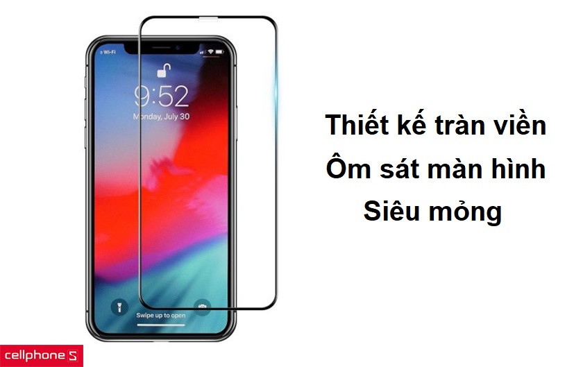 Thiết kế tràn viền ôm sát màn hình, siêu mỏng nhưng đầy cứng cáp