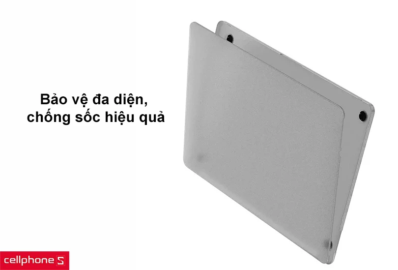 Ốp lưng Wiwu Ishield hard Shell white Frosted Apple Macbook Pro 13