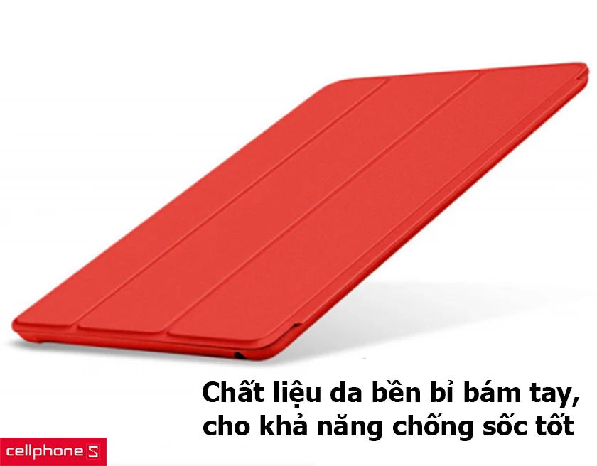 Chất liệu da bền bỉ bám tay, chống sốc tốt