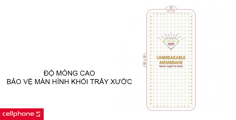 Dán màn hình điện thoại Devia PPF full cao cấp 120x185mm – Độ mỏng vượt trội, bảo vệ màn hình khỏi trầy xước