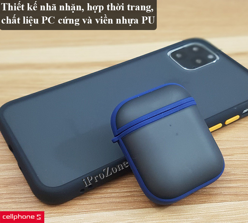 Thiết kế nhã nhặn, hợp thời trang, chất liệu PC cứng và viền nhựa PU