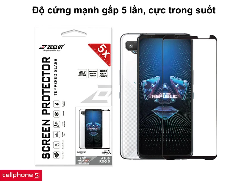 Độ cứng mạnh gấp 5 lần, cực trong suốt