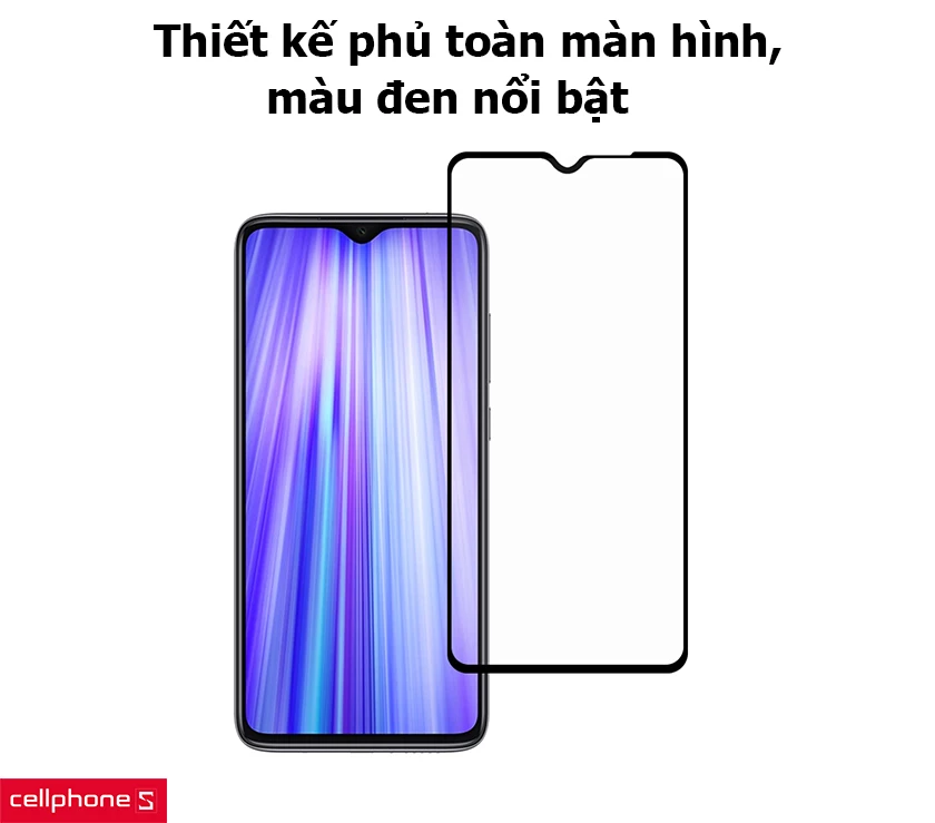 Thiết kế phủ toàn màn hình, màu đen nổi bật