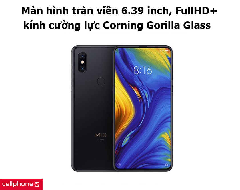 Màn hình tràn viền đặc biệt, hình ảnh chất lượng trên Xiaomi Mi Mix 3