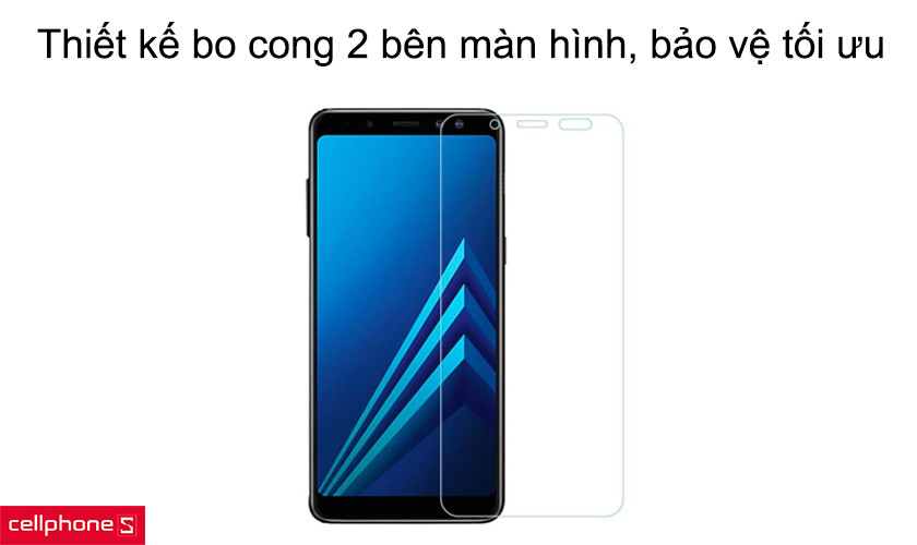 Thiết kế bo cong 2 bên màn hình, bảo vệ tối ưu