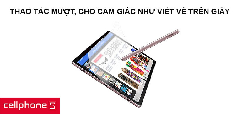 Thao tác mượt như trên giấy, chống chói tốt