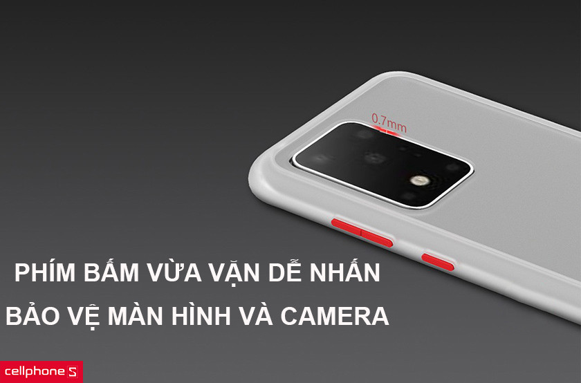 Các phím bấm thiết kế vừa vặn dễ nhấn