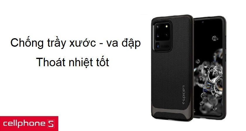 Chống trầy xước và va đập vượt trội, rãnh thoát nhiệt chống nóng