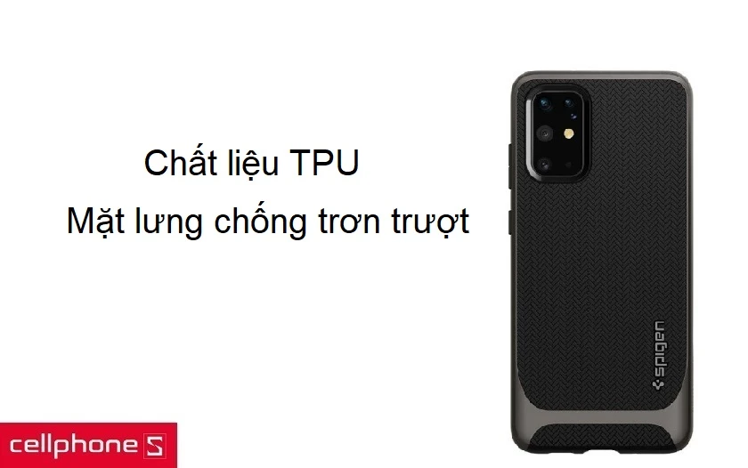 Chất liệu TPU thân thiện môi trường, mặt lưng chống trơn