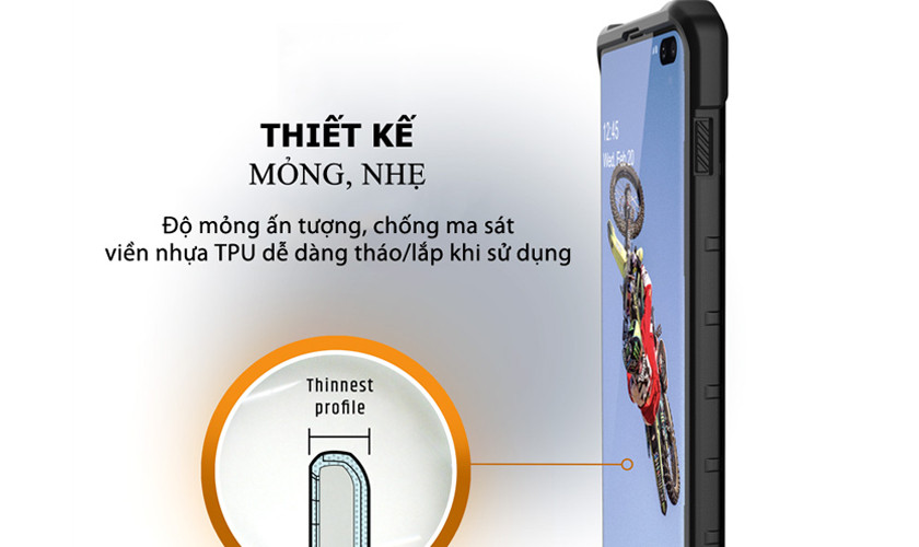 chiếc ốp chắc chắn, nhẹ nhàng