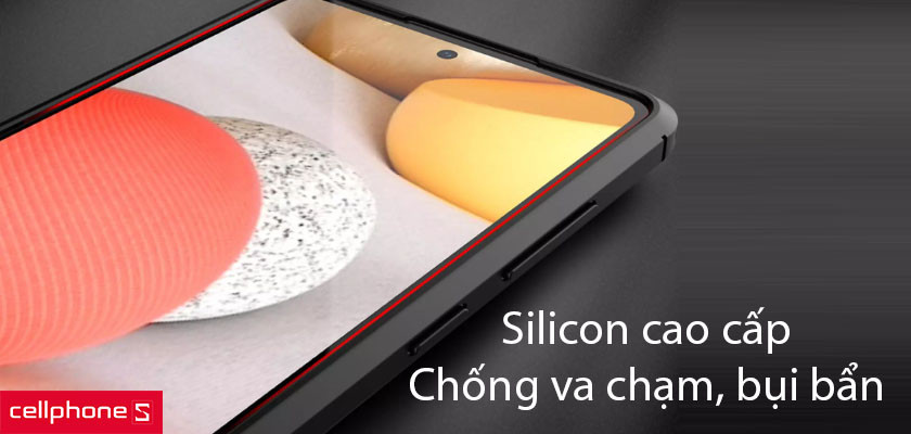 Chất liệu silicon đàn hồi cao, tăng khả năng chống va chạm và bụi bẩn