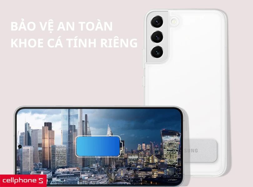 Thiết kế trong suốt, khoe được màu sắc của S22 Plus