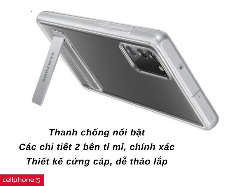 ốp lưng Samsung Galaxy S20 FE Clear Standing Cover Transparent
