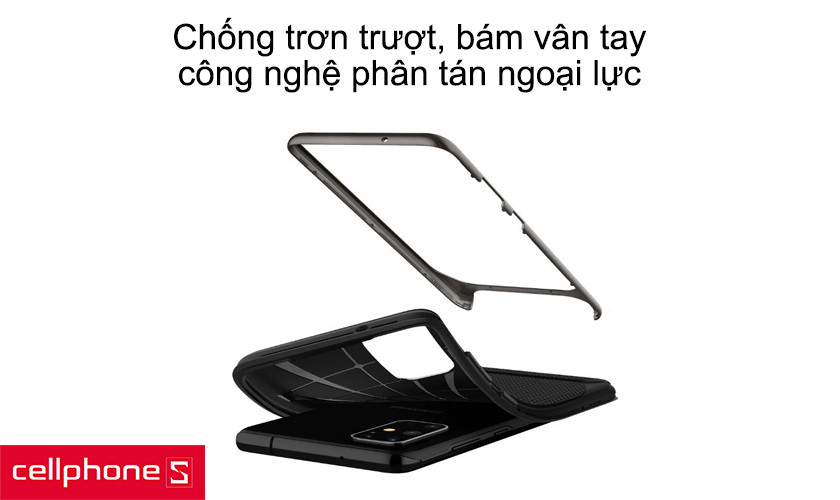 Chống trơn trượt, bám vân tay, công nghệ phân tán ngoại lực