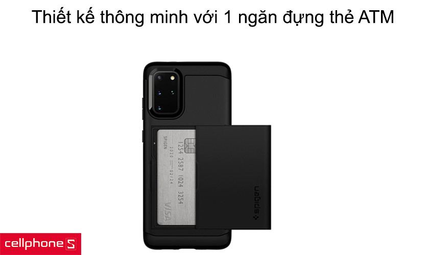 Thiết kế thông minh với 1 ngăn đựng thẻ ATM
