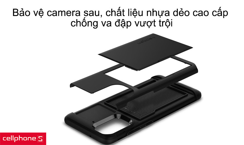 Bảo vệ camera sau, chất liệu nhựa dẻo cao cấp chống va đập vượt trội