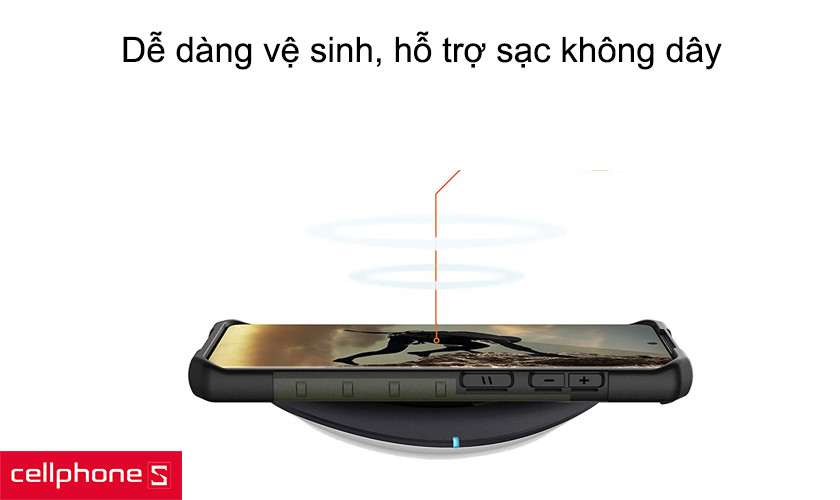 Dễ dàng vệ sinh, hỗ trợ sạc không dây