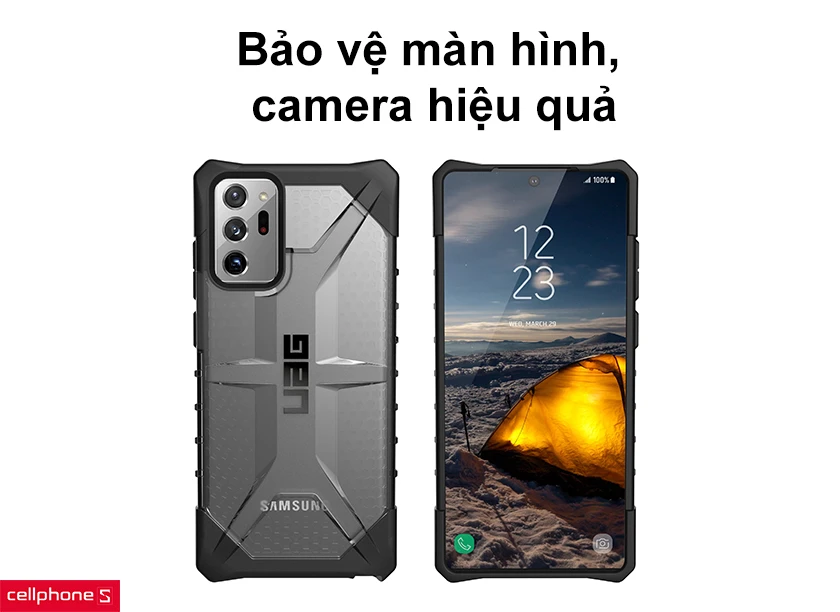 bảo vệ màn hình và camera hiệu quả