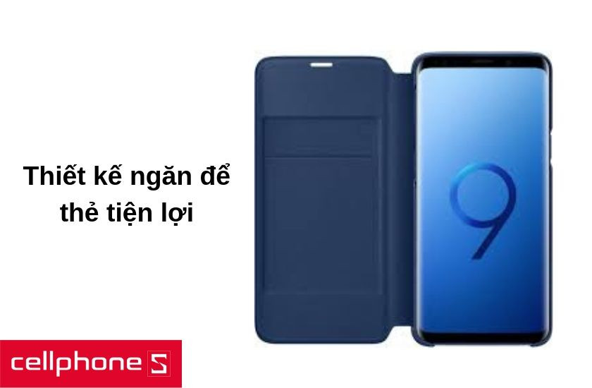 thiết kế một ngăn nhỏ để thẻ tiện lợi trong bao da