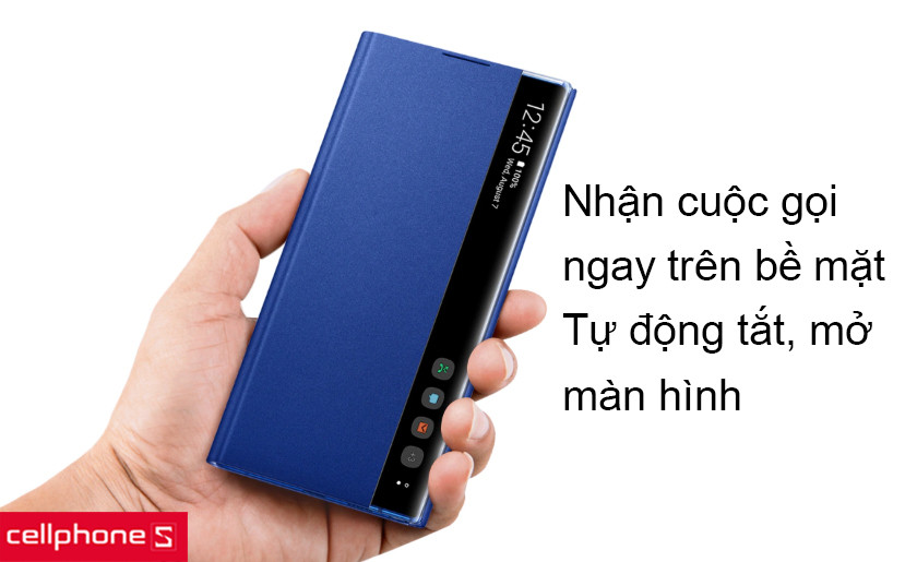 Tính năng nhận cuộc gọi ngay trên bề mặt bao da