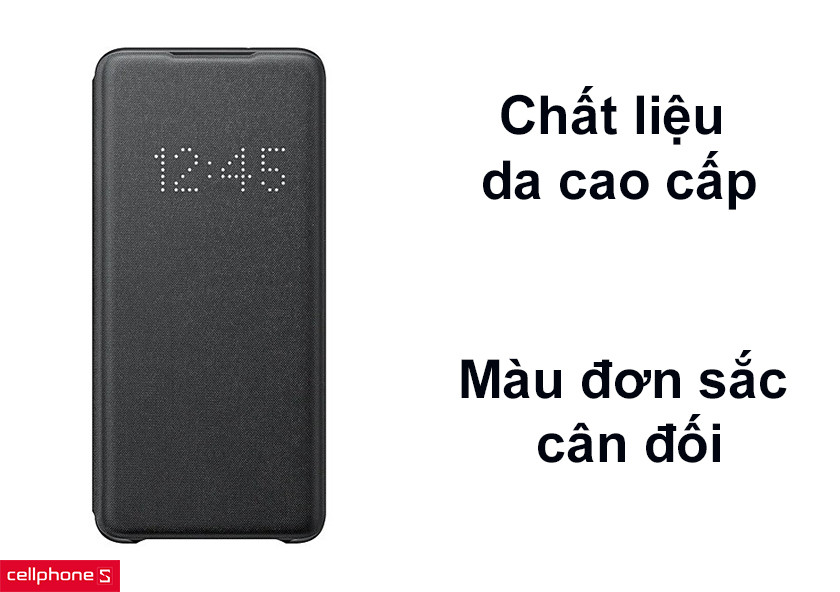 Chất liệu da cao cấp, đường nét cắt gọn gàng