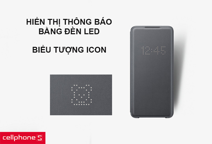 Hiển thị thông báo, cuộc gọi bằng dàn đèn Led phát sáng với các biểu tượng icon