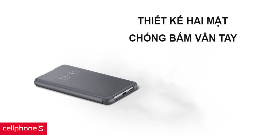 Thiết kế dạng ống lưng 2 mặt cùng khả năng chống bám vân tay tuyệt vời