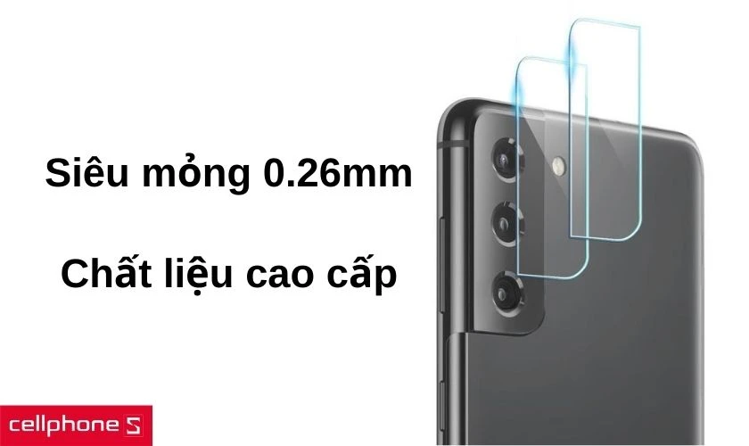 Thiết kế cực mỏng chỉ 0.26mm, được tạo nên từ chất liệu cao cấp