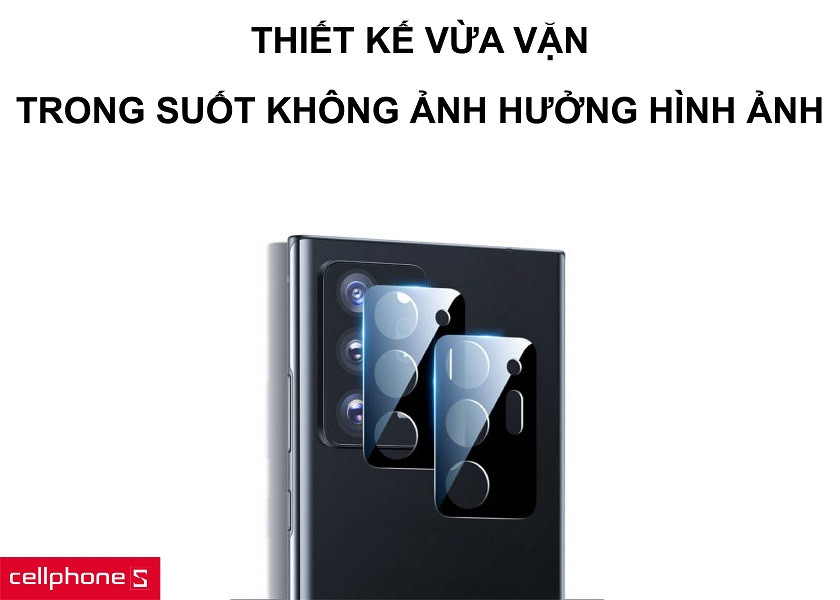 Thiết kế vừa khít với chiếc camera, trong suốt không gây ảnh hưởng chất lượng ảnh