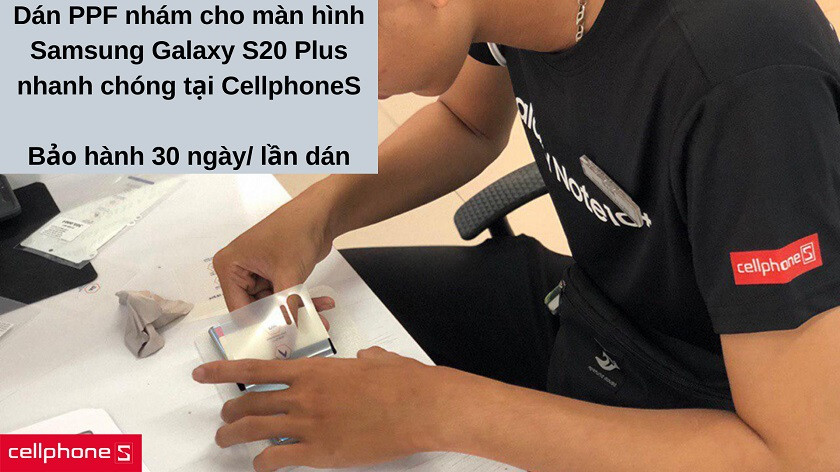 Dán màn hình PPF nhám full mặt trước cho Samsung Galaxy S20 Plus nhanh chóng, giá phải chăng chỉ có tại CellphoneS