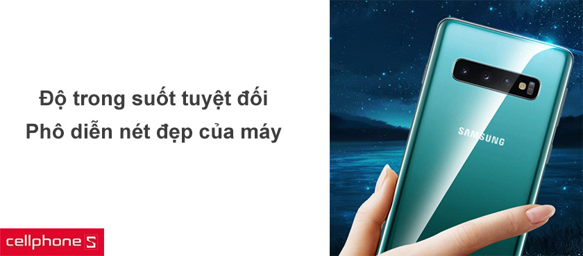 Độ trong suốt gần như tuyệt đối, phô diễn vẻ đẹp mặt lưng của máy