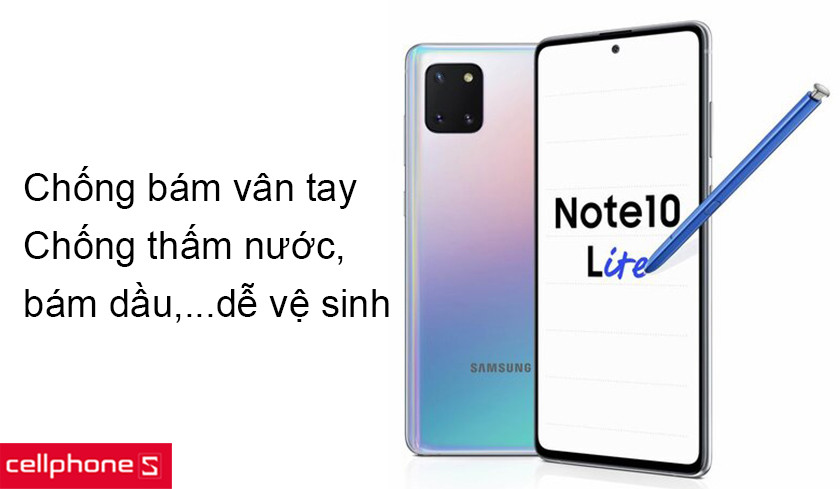 Chống bám vân tay và chống bám chất lỏng, vệ sinh dễ dàng