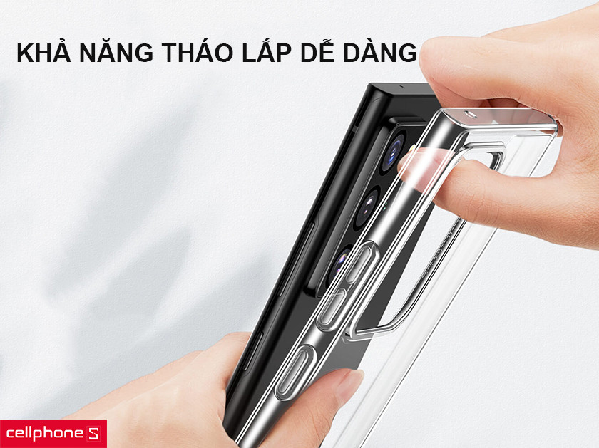 Dễ cầm nắm, tháo lắp với khung polyme