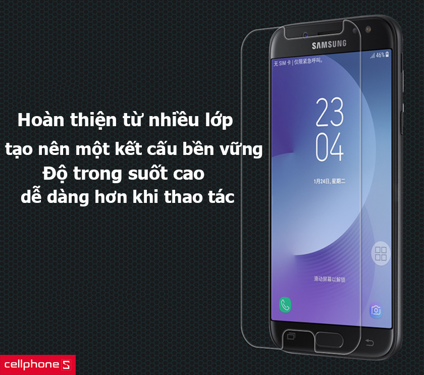 Hoàn thiện từ nhiều lớp, độ trong suốt cao