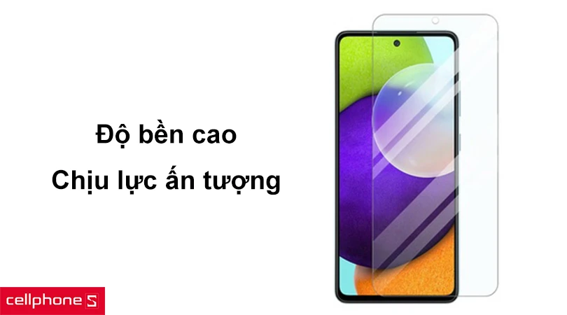 Kính cường lực Samsung Galaxy A73 - Cảm ứng nhanh nhạy, độ bền cao