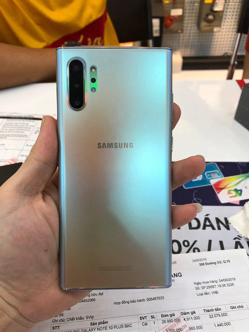 Miếng Dán PPF Full Màn hình Cao cấp cho Samsung Galaxy Note 10 Plus