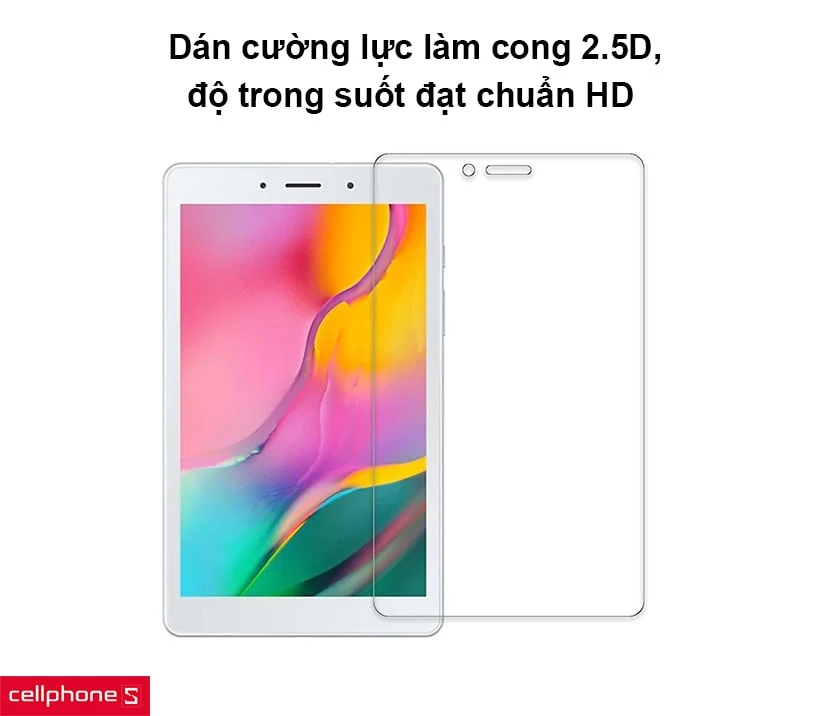 Dán cường lực làm cong 2.5D, độ trong suốt đạt chuẩn HD