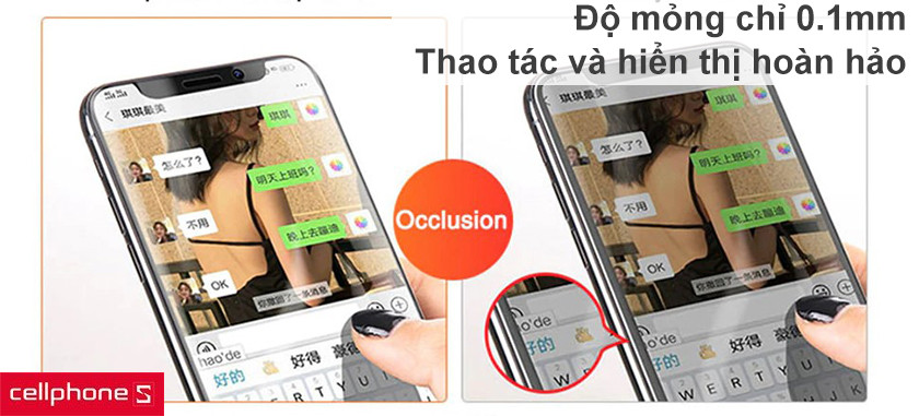 Độ mỏng chỉ 0.1mm, hiển thị hình ảnh độ nét cao