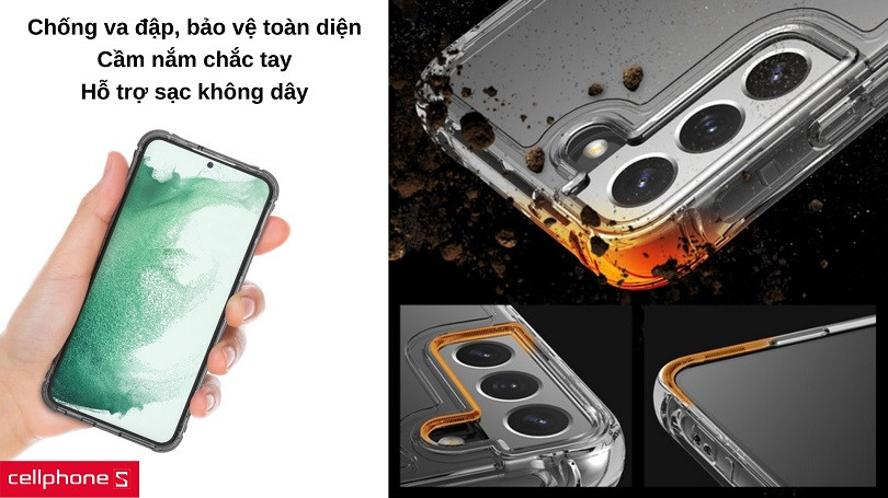 Chống va đập tuyệt vời cho Galaxy S22 Plus