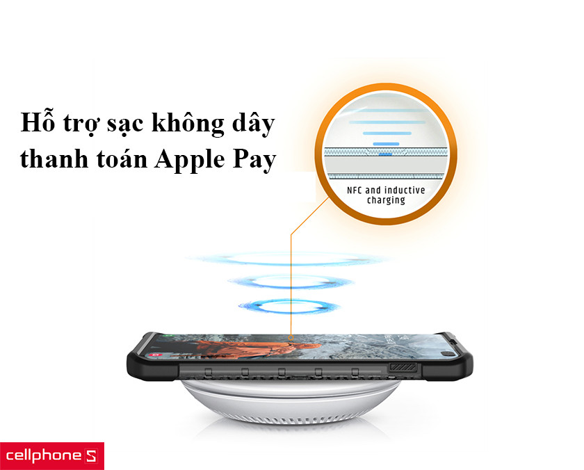 hỗ trợ sạc không dây