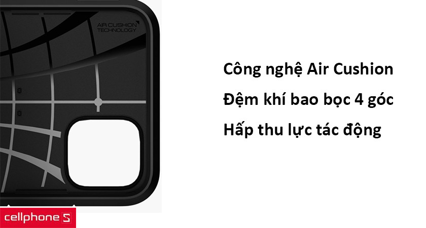 Chống sốc chuẩn quân đội với công nghệ Air Cushion
