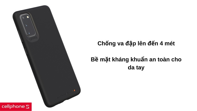 Chống va đập lên đến 4 mét, kháng khuẩn thân thiện da tay