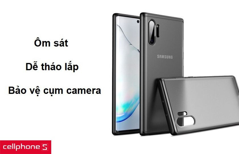 Thiết kế ôm sát vừa vặn, dễ tháo lắp và bảo vệ cụm camera