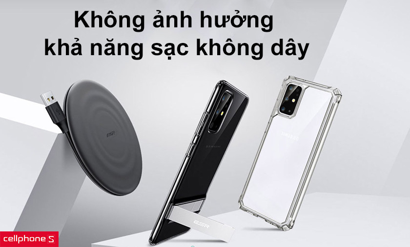 Không ảnh hưởng khả năng sạc không dây, hạn chế vân tay mồ hôi đáng kể